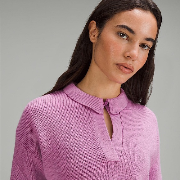 Lululemon Collared Merino Wool-Blend Sweater/L/XL. Never worn, but no tag 🏷️ - Picture 2 of 6